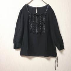 極美品】オースチンリード ビジューブラウス 黒 40 高級 希少 - メルカリ