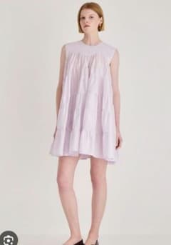 未使用級 Merlett ワンピース チュニック フレア ピンク LANAI - メルカリ