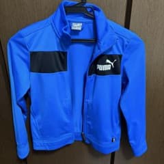 PUMA キッズ トラックジャケット ブルー ブラックのサムネイル