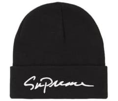 Supreme Classic Script Beanie Blackのサムネイル