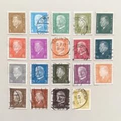週末限定100円引！】外国切手19枚（ドイツ：1928-1932年、大統領