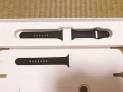Apple Watch 純正　ラバーバンド　黒　38mmのサムネイル
