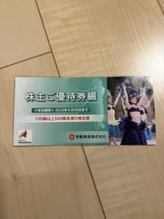 スパリゾートハワイアンズ 株主優待券セット入場券3枚付のサムネイル