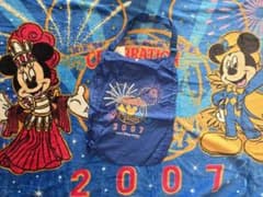 東京ディズニーリゾート 2007 カウントダウン ブランケット 巾着