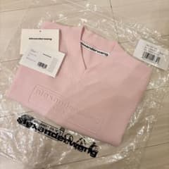 正規品 alexanderwang エンボスロゴVネックベスト ニットトップス 