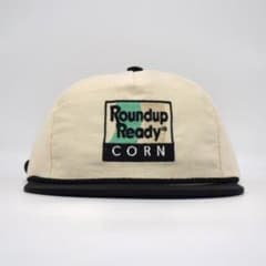 80-90s USA製 ラウンドアップ 企業ロゴ ビンテージ キャップ デッド