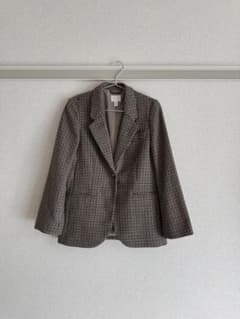 H&M チェック柄 テーラードジャケット XSのサムネイル