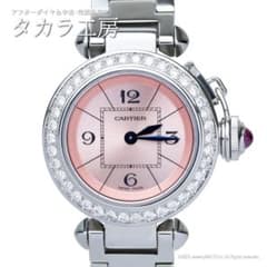 タイムセール！美品♡証明書、新品ベルト付き！カルティエ♡ミスパシャ♡ピンク カルティエ ミスパシャ ピンク 正規品 - 腕時計専門店THE-TICKEN