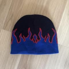 MAGIC HEADWEAR ファイヤーパターン ニット帽 ビーニーのサムネイル