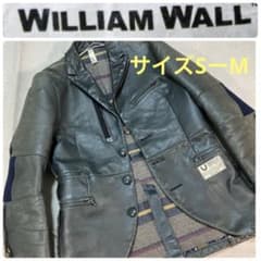 特注】WilliamWallレザージャケット ライダース ディアスキン革ジャン 