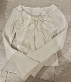 evelyn 長袖ニット ホワイトのサムネイル