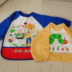 長袖エプロン　2枚数セットのサムネイル
