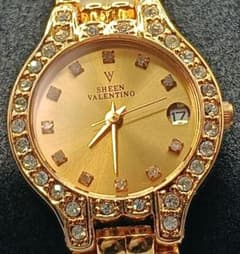 稼働品 SHEEN VALENTINO シェーンバレンチーノ ゴールド 腕時計 - メルカリ