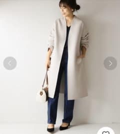 【最安値】Spick&Span Wフェイススタンドノーカラーコートのサムネイル