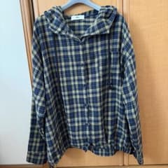 MN.L MONO-MART LADYS チェック柄 フード付きシャツのサムネイル