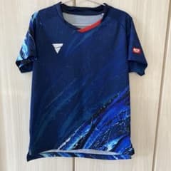 VICTAS 2024日本代表 卓球ユニフォーム ブルー Mサイズ 日本製のサムネイル