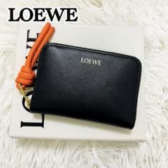未使用級✨付属完備✨LOEWE コインケース ラウンドジップ ノット 