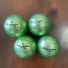 Chromax Green Golf Balls (4 Balls) with KIRASTAR