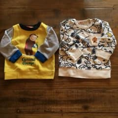 ちょリスさま専用【2枚セット】おさるのジョージ／スヌーピー トレーナーのサムネイル