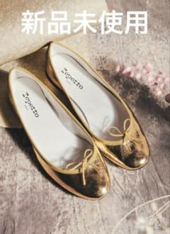 新品未使用】Repetto ゴールド バレエシューズCendrillon 37 - メルカリ