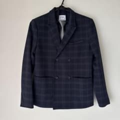 ハル様専用ZARA 160サイズ スーツ、ネクタイセット ネイビーのサムネイル