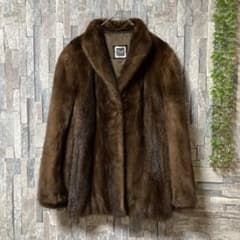 極美品✨【SAGA MINK】サガミンク ファーコート 高級毛皮 女優襟 (L