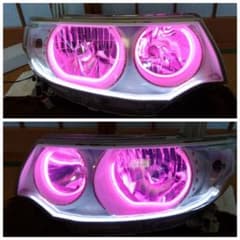 ジャンク　タントl375s イカリング付き ヘッドライト多分LEDアイラインつき タント L375S ヘッドライト HID ラインストーン イカリング - メルカリ