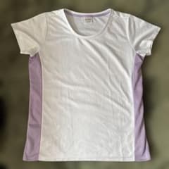 IGNIO スポーツウェア 半袖 トップス ホワイト パープル　ドライTシャツのサムネイル