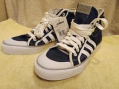 未使用 adidas NIZZA HI US 10.5 ハイカット紺 アディダスのサムネイル