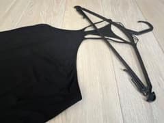 HELMUT LANG ヘルムートラング　アンシンメトリー　キャミソールロング黒 HELMUT LANG ヘルムートラング アンシンメトリー キャミソールロング黒