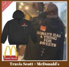 Travis Scott マクドナルド パーカー ブラック XL - メルカリ