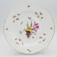 マイセン ノイブランデンシュタイン フラワーブーケと昆虫 24.5cm #5 マイセン ノイブランデンシュタイン フラワーブーケと昆虫 24.5cm #5