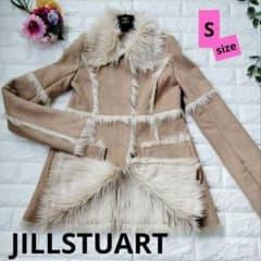美品♪ジルスチュアート ムートンコート ミドル丈 フェイクファー A