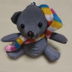 リフレクト　マスコットキーホルダー　反射材　くま