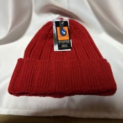 NEWHATTAN Wide Rib Knit Hat Red 赤 ニット帽のサムネイル