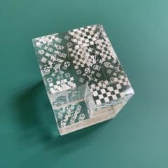 ルイ・ヴィトン ペーパーウェイト 限定ノベルティ クリア 置物