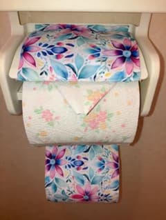 花柄トイレットペーパーホルダーカバーのサムネイル
