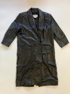 USED 80S CHARLES KLEIN 本革 ロングコート - メルカリ