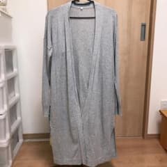 無印良品　ロングカーディガン グレー　Lサイズのサムネイル