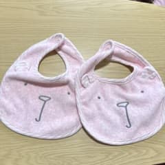 【新品】Baby Gap ピンク スタイ 2枚セット　双子のサムネイル