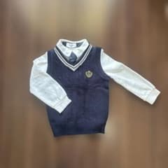 Navy Kids フォーマル ベスト シャツ ネクタイ 95のサムネイル