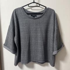 FOREVER 21 チェック柄 五分袖 Lサイズのサムネイル