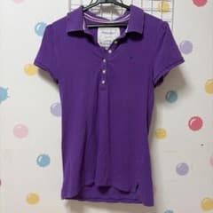 American Eagle 半袖ポロシャツ パープル Mサイズのサムネイル