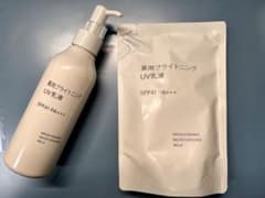 【セット】無印良品 薬用ブライトニングUV乳液 200mL＋詰替 180mLのサムネイル