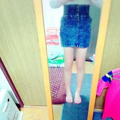 *ハイウエストデニムスカート*のサムネイル