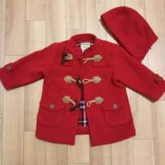 【正規品】MIKI HOUSE ダッフルコート 90cm レッドのサムネイル