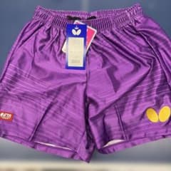 新品タグ有り　Butterfly エリスター11パンツ パープル Sサイズのサムネイル