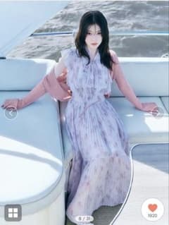 SNIDEL Sustainableフリルプリーツワンピース 00 LPINK - メルカリ