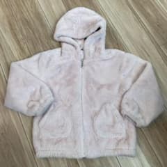 mezzo piano メゾピアノ アウター ボア ジャケット ピンク 130のサムネイル