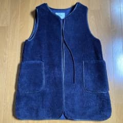SLOBE IENA ボアベスト ネイビーのサムネイル